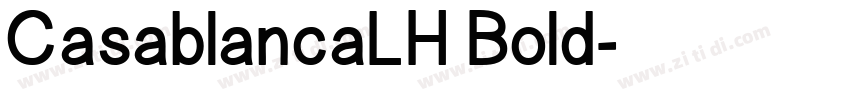 CasablancaLH Bold字体转换